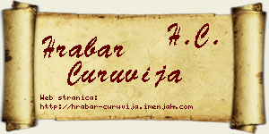 Hrabar Ćuruvija vizit kartica